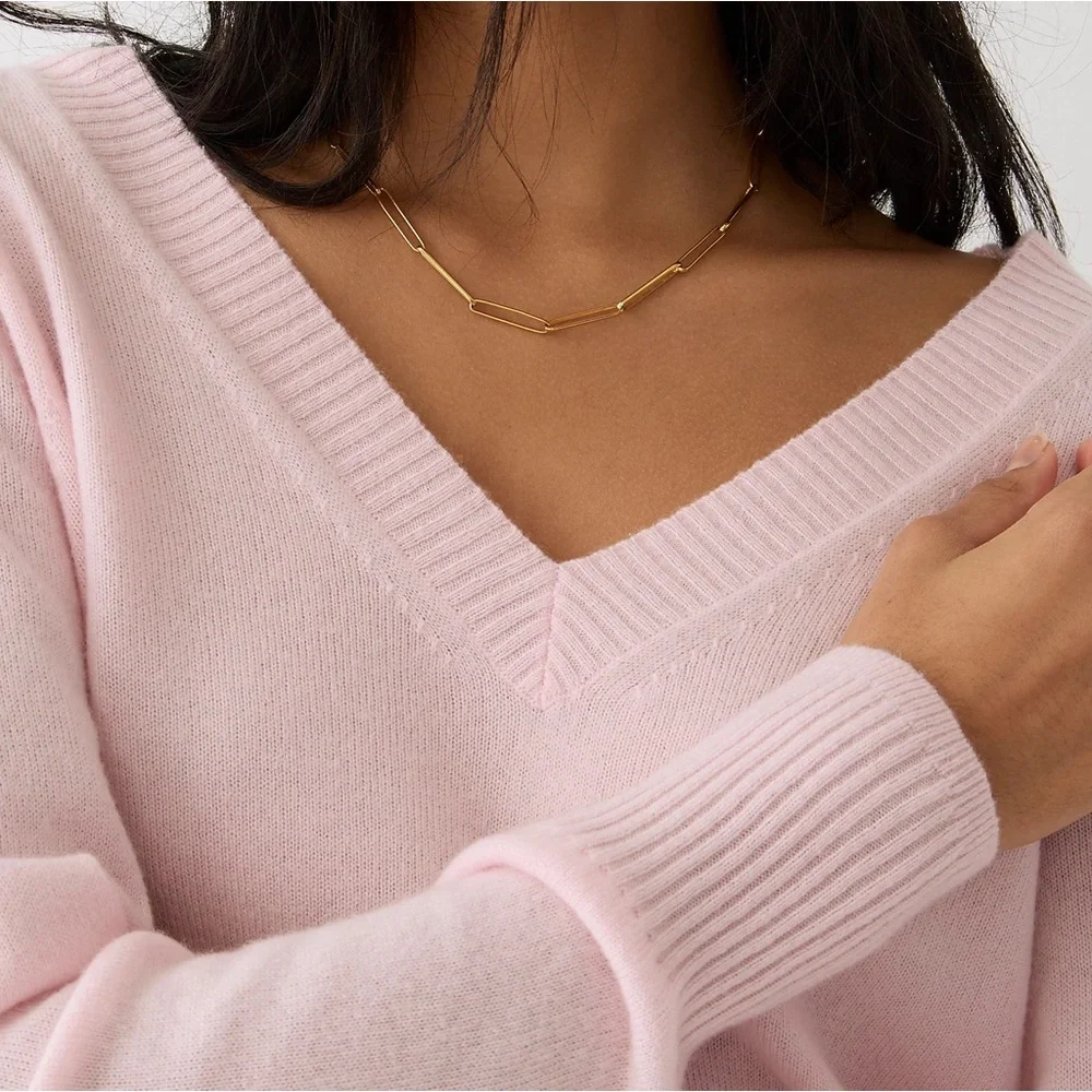 J.Crew Cashmere shrunken V-neck sweater